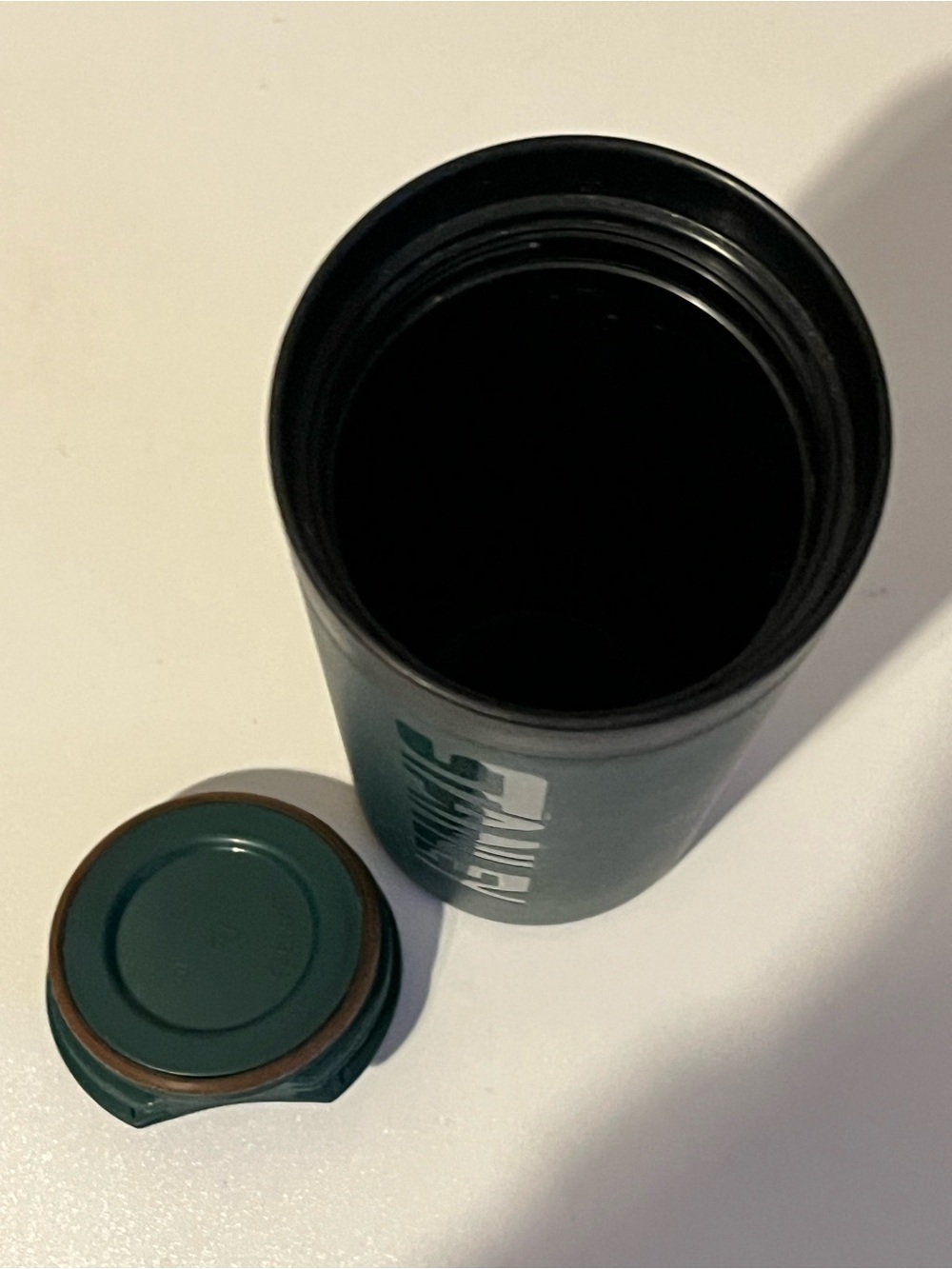 Stanley 16oz Insulated Tall Green Mug Green with Logo - Picture 4 of 5